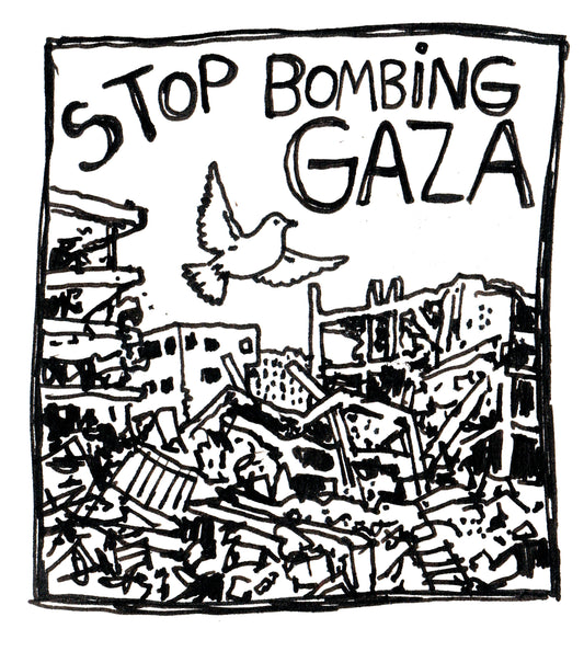 Stop bombing Gaza A3